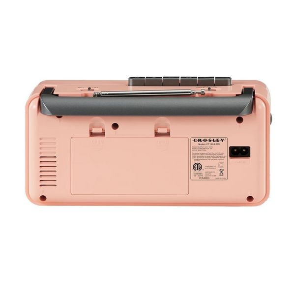 Ct102 Cassette Player Rose Gold/Grey UK Adapter