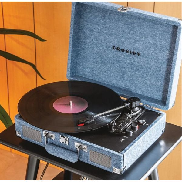 Crosley Cruiser Plus Portable Turntable Washed Demin