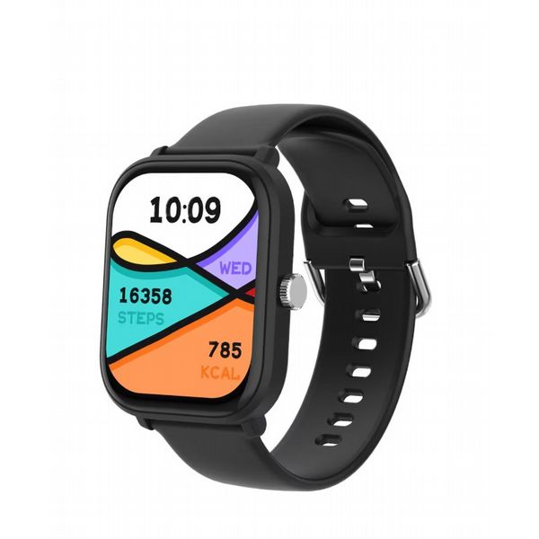 Entity Aero Smartwatch Black with Blue And Grey Silicone Straps