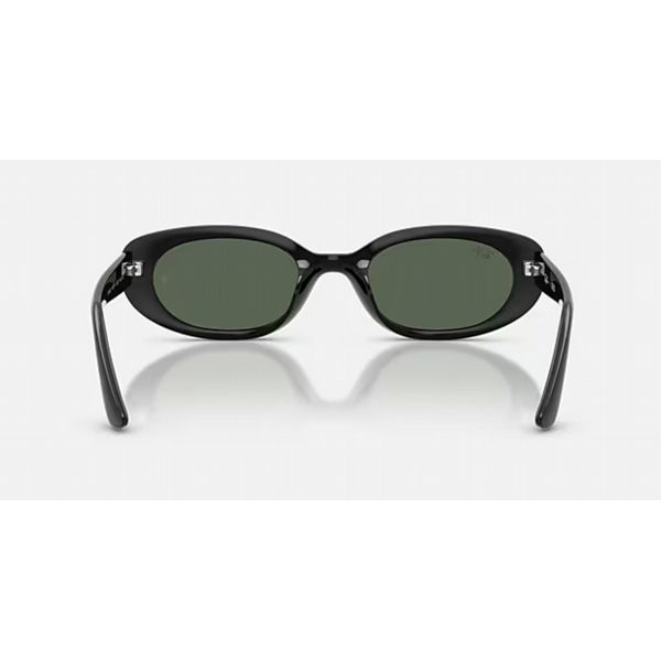 Rayban�RB4441D�Unisex Black with Green Lens Sunglasses