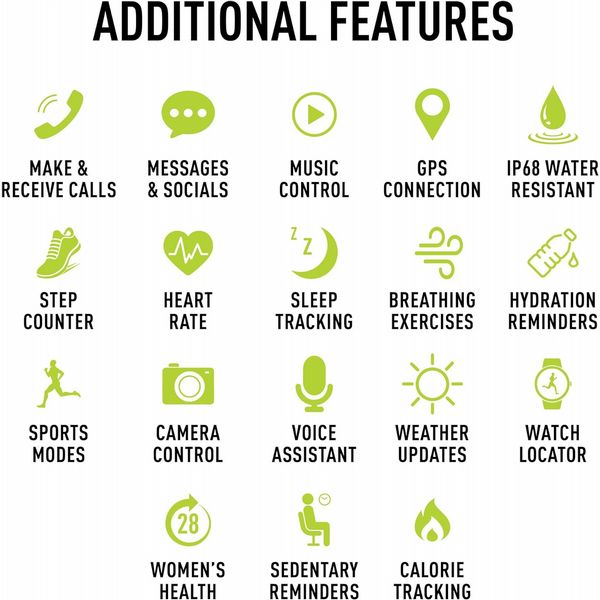 Reflex Active Series 45 Amoled Gps Smart Calling - Black Strap
