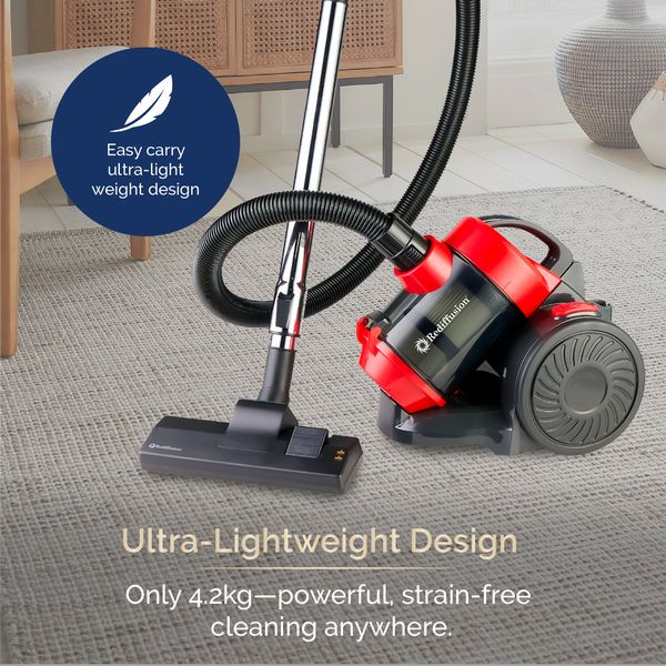 Rediffusion Bagless Vacuum Cleanerwith Hepa Filtration