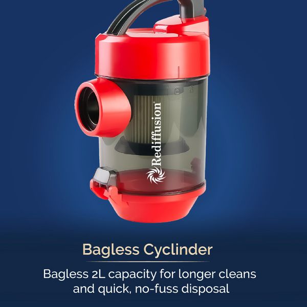 Rediffusion Bagless Vacuum Cleanerwith Hepa Filtration