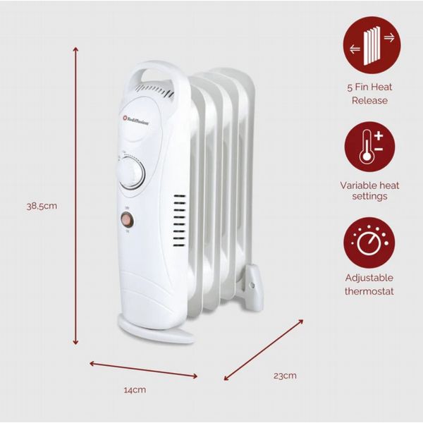 Rediffusion 650W Oil Filled Radiator