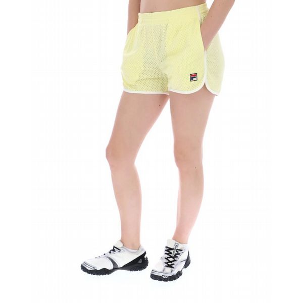 Fila Womens Imperia Shorts-Wax Yellow/Gardenia
