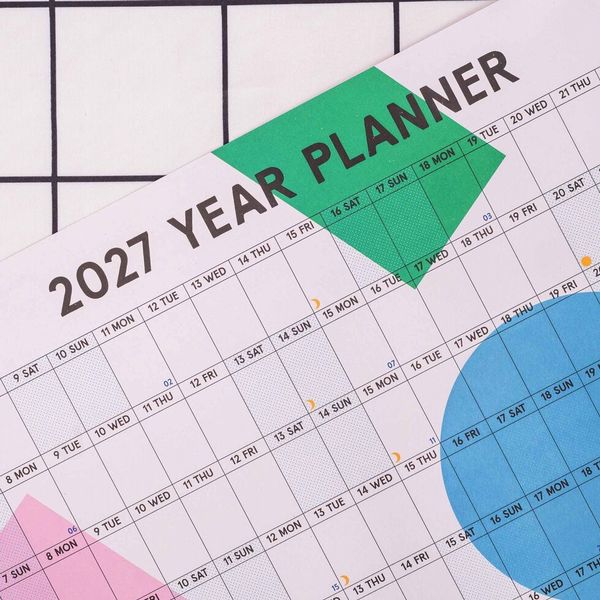2027 Design Museum Wall Planner | Landscape | Dots & Grids