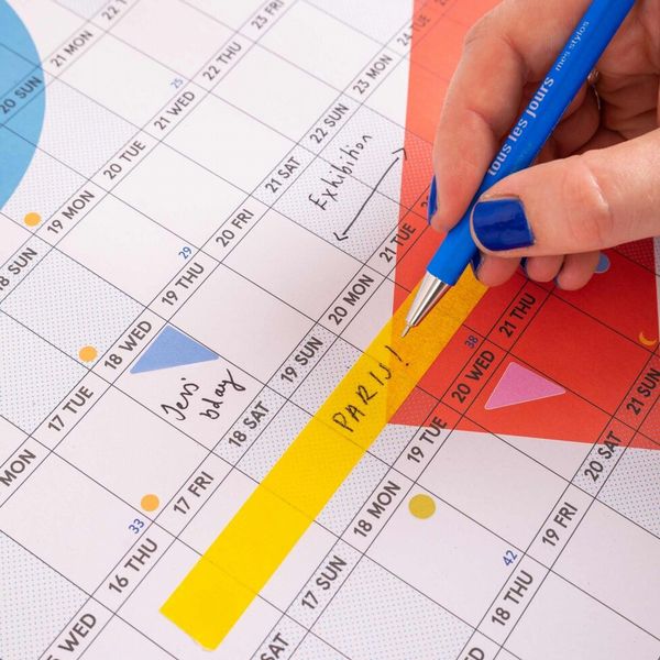 2027 Design Museum Wall Planner | Landscape | Dots & Grids