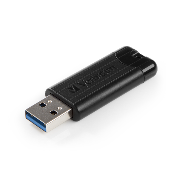 Verbatim Black Pinstripe 16GB USB 3.0 Flash Drive 49316