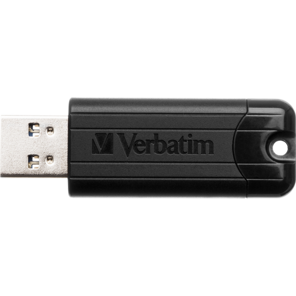 Verbatim Black Pinstripe 128GB USB 3.0 Flash Drive 49319