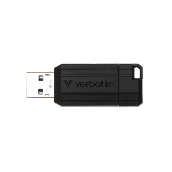Verbatim 32GB Black Pinstripe USB Drive 49064