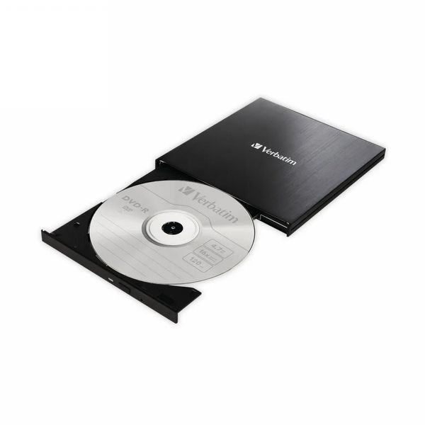 Verbatim Black Mobile DVD Rewriter USB 2.0 (Fully compliant with MDISC archive technology) 98938