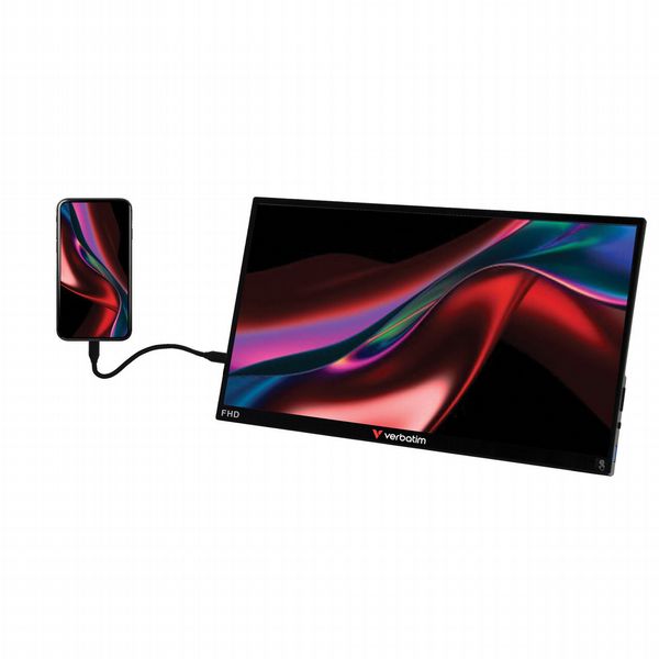 Verbatim Portable Touchscreen Monitor Full Hd 1080P 15.6\