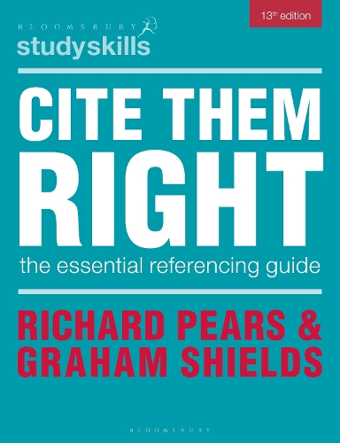Cite Them Right: The Essential Referencing Guide