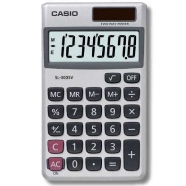 Casio Pocket 8-Digit Calculator SL-300SV