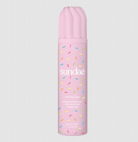 Sundae Whipped Shower Foam Birthday Cake