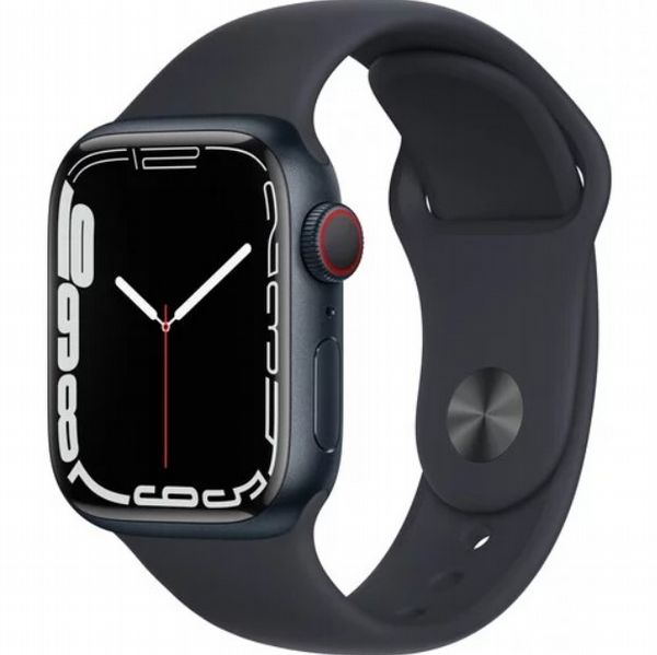 Refurbished Apple Watch S7 41mm Midnight Aluminum case, Midnight Sport Strap, GPS - LIKE NEW