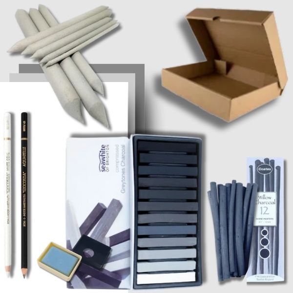 Seawhite Charcoal Drawing Art Gift Box