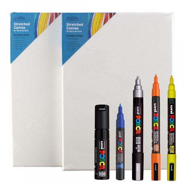 Seawhite POSCA Paint Marker Art Gift Box