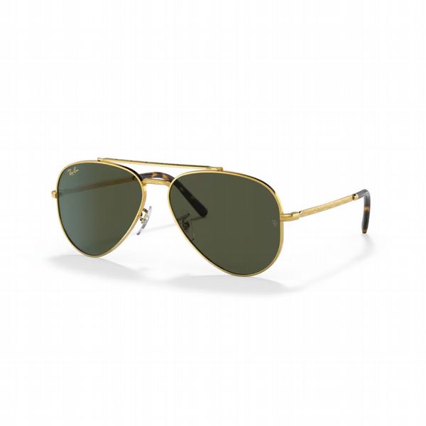 Rayban New Aviator Gold With Green Lens