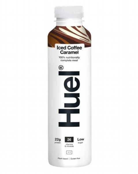 HUEL 100% Nutritionally Complete Meal Drink - Iced Coffee Caramel 500ml (8 pack)